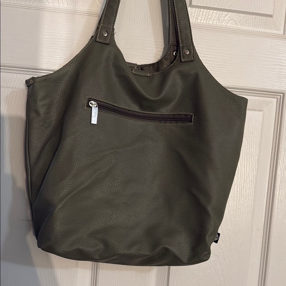 Casual Ganz Green  Tote Bag with Long Straps - Picture 7 of 10